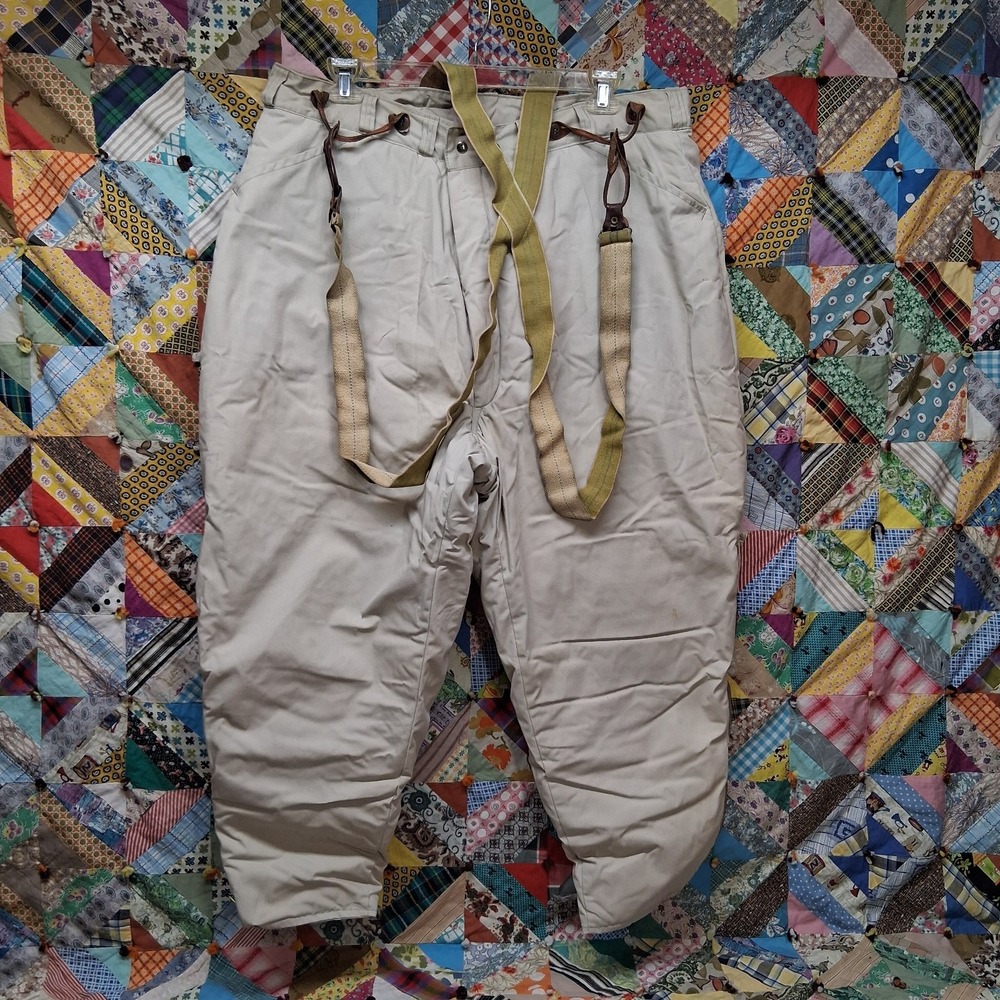 True Vintage 10-X 10X Hunting Pants Adult XL Insulated Sporting With Suspenders
